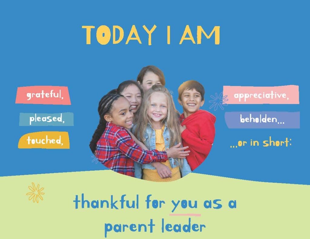 parent appreciation postcard